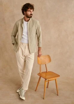 Chemise Charlie Seersucker Coton Lin