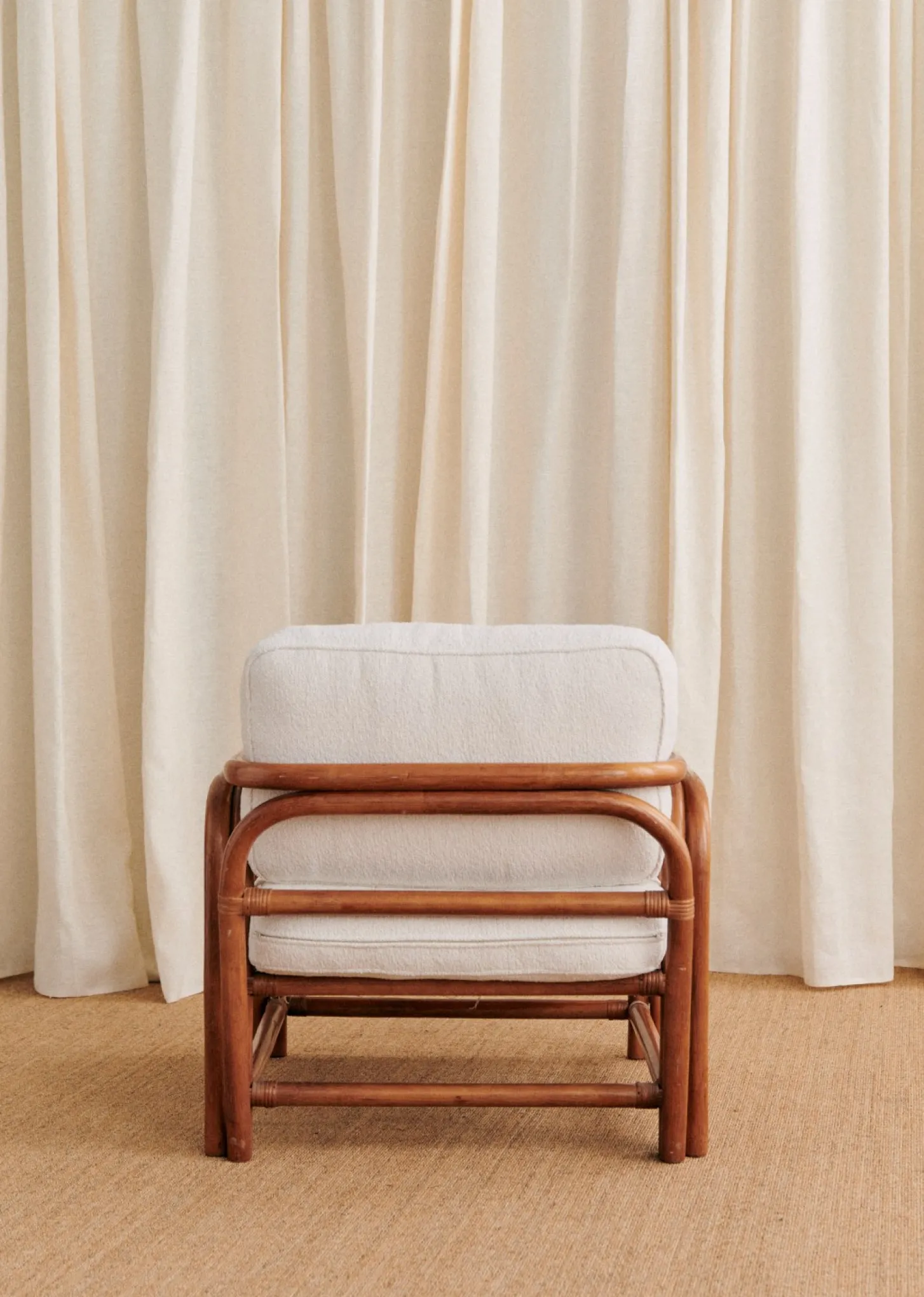 Fauteuil En Rotin Vintage
