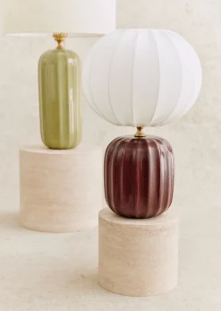 Lampe Traviata Petit Modèle - Acajou