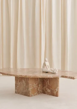 Table Basse Design Italien Vintage En Marbre Rose