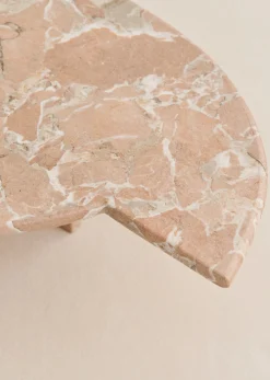Table Basse Design Italien Vintage En Marbre Rose