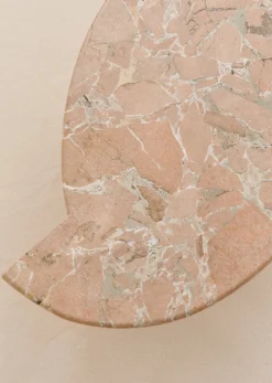 Table Basse Design Italien Vintage En Marbre Rose