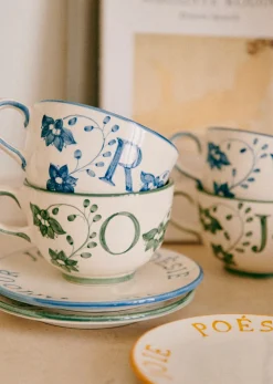 Tasse Poème - Bleu Orage